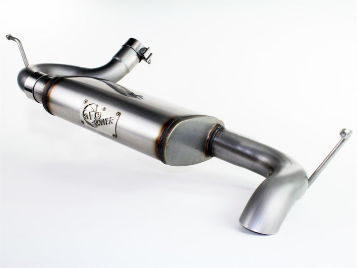 aFe MACHForce XP 07-17 Jeep Wrangler V6-3.6/3.8L 409 SS 2.5in Axle-Back Exhaust - Bull Strap