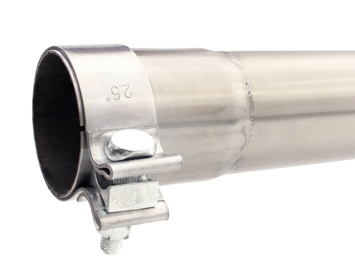 aFe MACHForce XP 2-1/2in SS-409 Cat-Back Exhausts w/ 18in Muffler 07-17 Jeep Wrangler V6-3.6L - Bull Strap