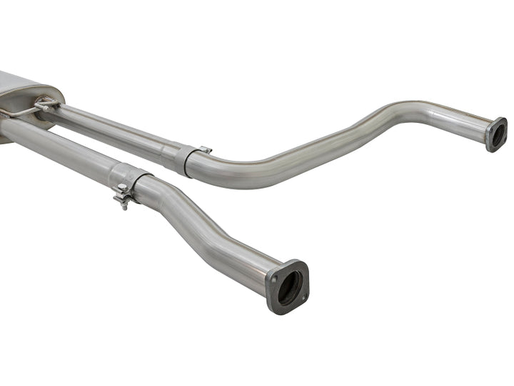 aFe MACHForce XP 2.5in Cat-Back Exhaust System w/ Black Tip Nissan Frontier 17-19 V8-5.6L - Bull Strap