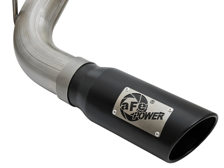 aFe MACHForce XP 2.5in Cat-Back Exhaust System w/ Black Tip Nissan Frontier 17-19 V8-5.6L - Bull Strap