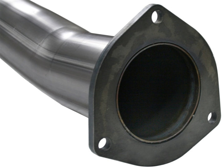 aFe MACHForce XP 4in DPF-Back SS Exhaust 5/07-10 GM Diesel Trucks V8-6.6L (td) LMM - Bull Strap