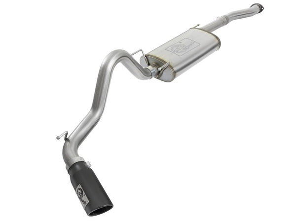 aFe MACHForce XP Cat-Back SS w/Black Tips 16 Toyota Tacoma V6-3.5L - Bull Strap