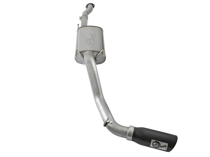 aFe MACHForce XP Cat-Back SS w/Black Tips 16 Toyota Tacoma V6-3.5L - Bull Strap