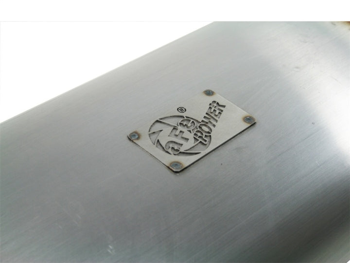 aFe MACHForce XP Exhaust Cat-Back 2.5/3in SS-409 w/ Polished Tip 04-12 Nissan Titan V8 5.6L - Bull Strap