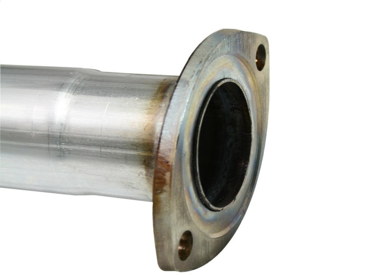 aFe MACHForce XP Exhaust Cat-Back SS-409 07-09 Toyota Tundra V8-5.7L w/ Polished Tip - Bull Strap
