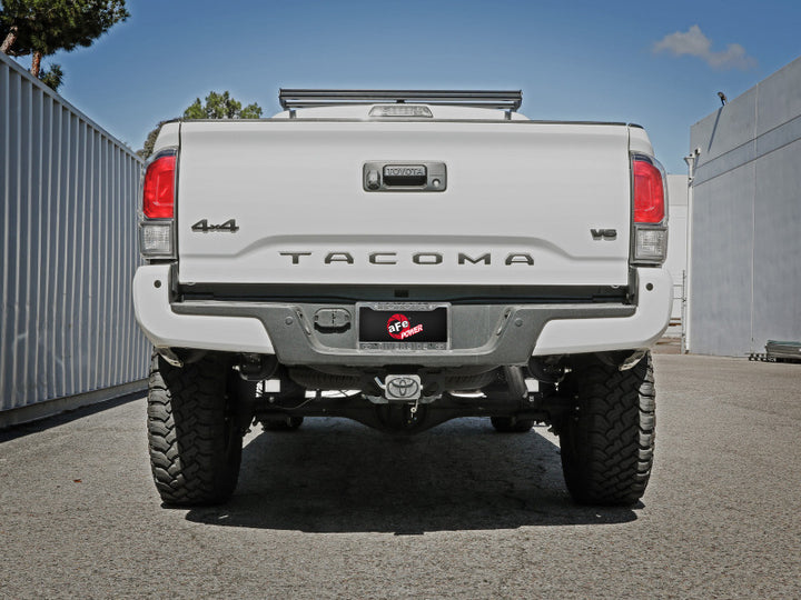 aFe MACHForce XP Exhausts Cat-Back Hi-Tuck RB SS 16 Toyota Tacoma V6-3.5L - Bull Strap