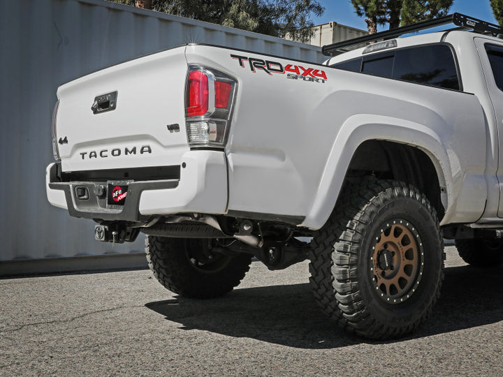 aFe MACHForce XP Exhausts Cat-Back Hi-Tuck RB SS 16 Toyota Tacoma V6-3.5L - Bull Strap