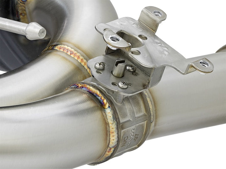 aFe MACHForce XP Exhausts Cat-Back SS 16-17 BMW 340i/iX 440i/iX (F3X) L6-3.0L (B58) w/Black Tips - Bull Strap