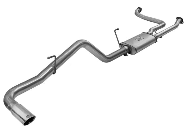 aFe MACHForce XP Exhausts Cat-Back SS-409 EXH CB Nissan Frontier 05-09 V6-4.0L - Bull Strap