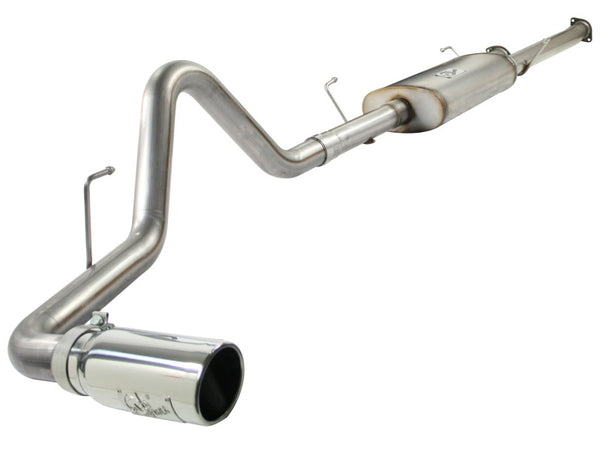 aFe MACHForce XP Exhausts Cat-Back SS-409 EXH CB Toyota Tundra 10-11 V8-5.7L 145.7 WB (pol tip) - Bull Strap