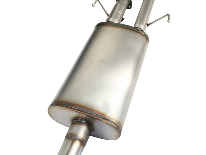 aFe MACHForce XP Exhausts Cat-Back SS-409 EXH CB Toyota Tundra 10-11 V8-5.7L 145.7 WB (pol tip) - Bull Strap