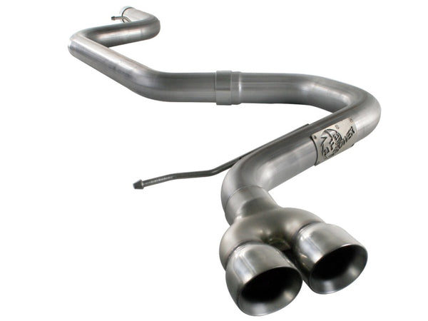 aFe MACHForce XP Exhausts Cat-Back SS-409 EXH CB Volkswagen Golf TDI 11-12 L4-2.0L - Bull Strap