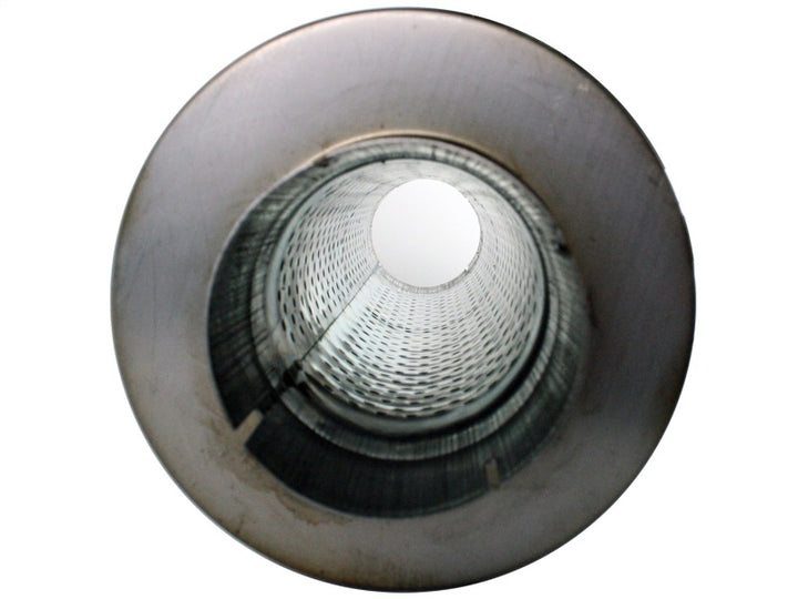 aFe MACHForce XP Exhausts Mufflers SS-409 EXH Muffler 4 ID In/Out 8 Dia - Bull Strap