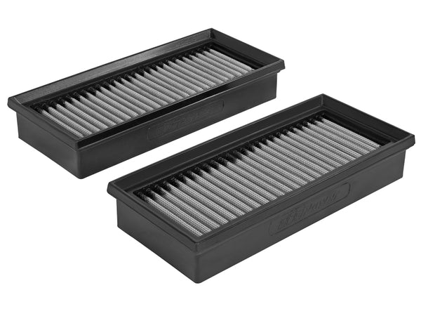 aFe Magnum FLOW Pro DRY S OE Replacement Filter 15-19 Mercedes C63 AMG 4.0L TT (Pair) - Bull Strap