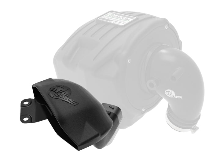 aFe Magnum FORCE Cold Air Intake System Scoop 19-20 Ford Ranger 2.3L(t) - Black - Bull Strap