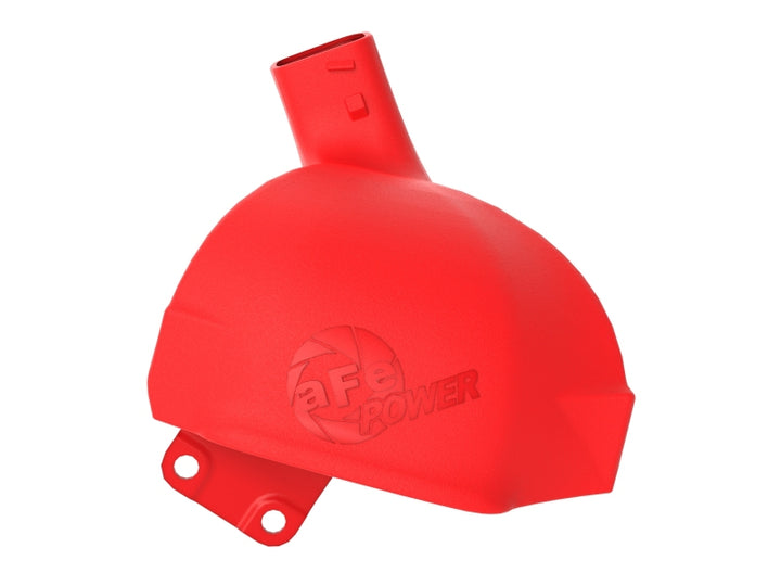 aFe Magnum FORCE Cold Air Intake System Scoop 19-20 Ford Ranger 2.3L(t) - Red - Bull Strap