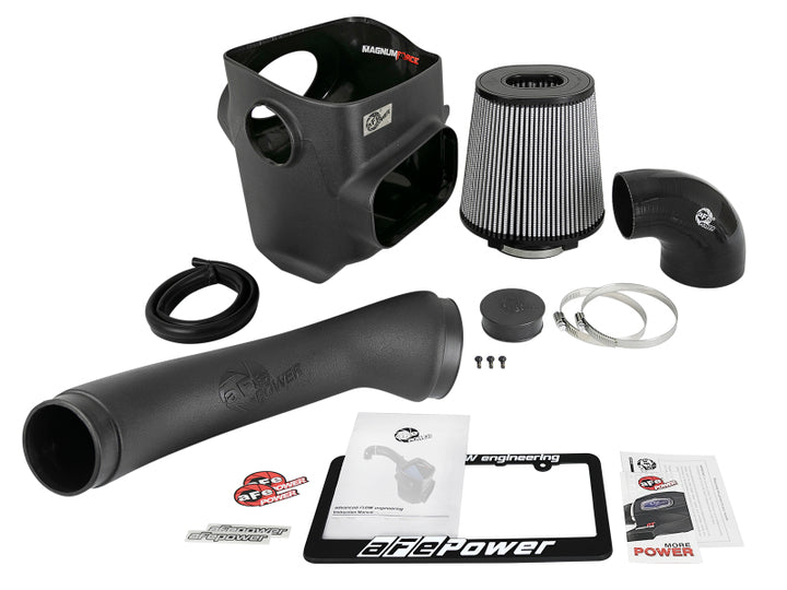 aFe Magnum FORCE Stage-2 Cold Air Intake System w/ Pro DRY S Media 16-19 Nissan Titan XD V8-5.0L(td) - Bull Strap