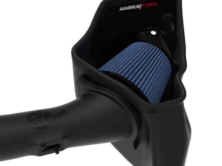 aFe Magnum FORCE Stage-2 Pro 5R Cold Air Intake System 15-17 Ford Mustang GT V8-5.0L - Bull Strap