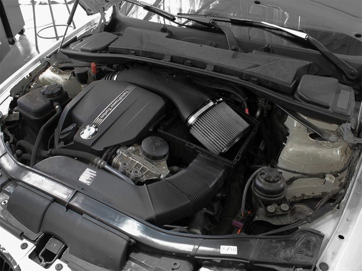 aFe Magnum FORCE Stage-2 Pro DRY S Cold Air Intake System 11-13 BMW 335i/xi (E9x) L6 3.0L (t) N55 - Bull Strap