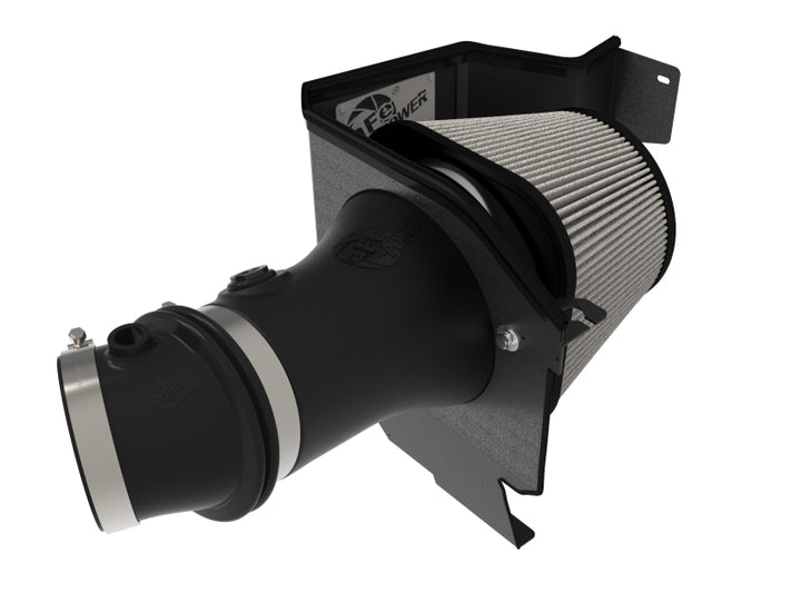 aFe Magnum FORCE Stage-2XP Cold Air Intake System w/Pro DRY S - Media Black - Bull Strap