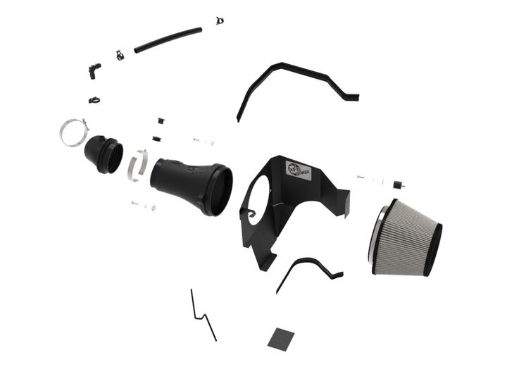 aFe Magnum FORCE Stage-2XP Cold Air Intake System w/Pro DRY S - Media Black - Bull Strap