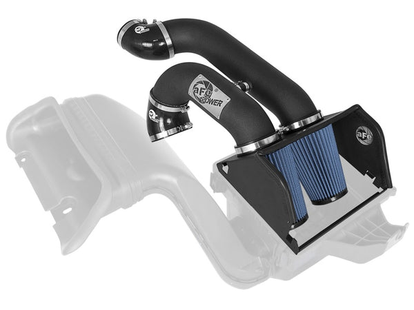 aFe Magnum FORCE Stage-2XP Intake w/3-1/2in Black Housing Pro 5R Filter 2017 Ford F-150 V6 3.5L (tt) - Bull Strap