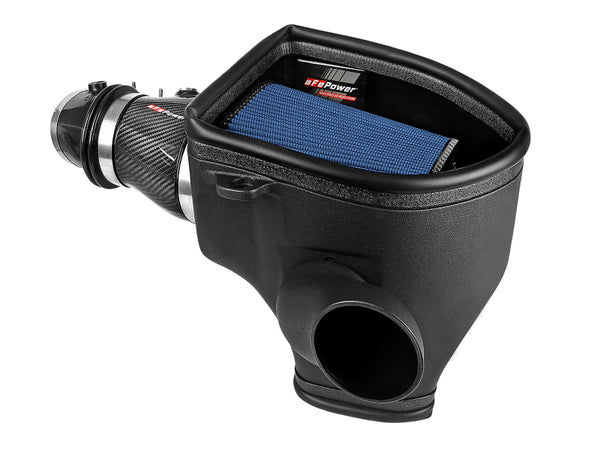 aFe Magnum Force Stage-2 Track Series Carbon Fiber AIS w/ Pro 5R Media - 18 Dodge Challenger V8-6.2L - Bull Strap