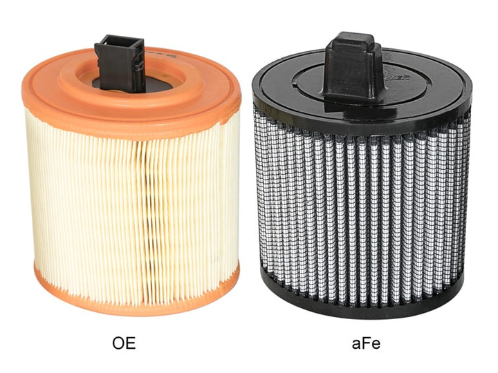 aFe MagnumFLOW Air Filters OER Pro Dry S A/F 16-17 Cadillac ATS-V V6-3.6L (tt) - Bull Strap