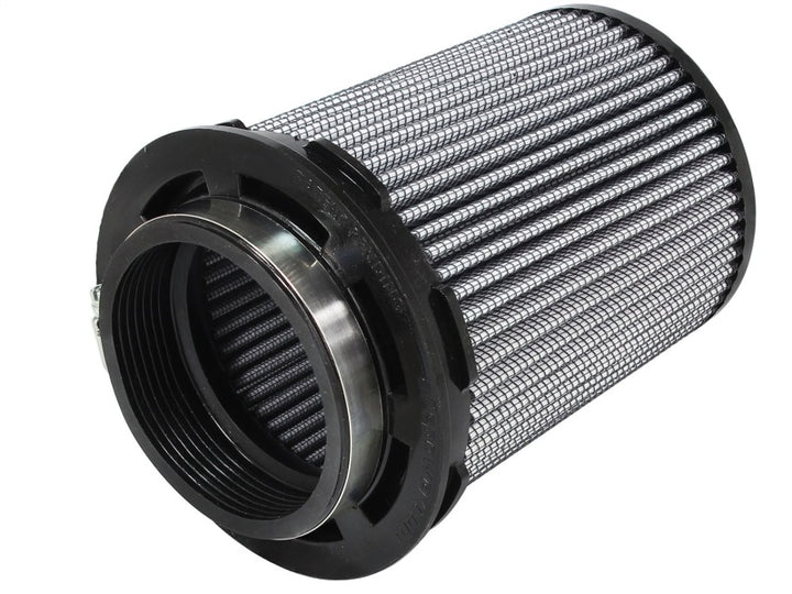 aFe MagnumFLOW Pro DRY S Universal Air Filter 3.5in. F / 5in. B mtm2 / 4.5in. inv T / 7.5in. H - Bull Strap