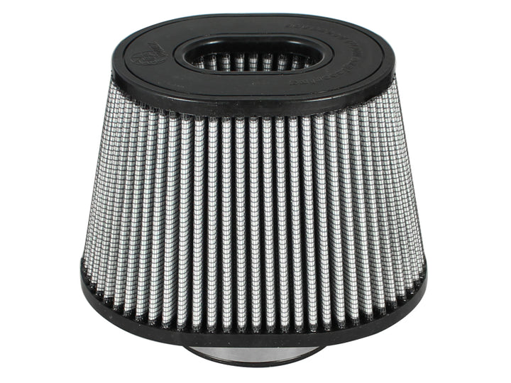 aFe MagnumFLOW Pro Dry S Air Filters 4F x (9x6-1/2)B x (6-3/4x5-1/2)T (INV) x 6-1/8 H in - Bull Strap