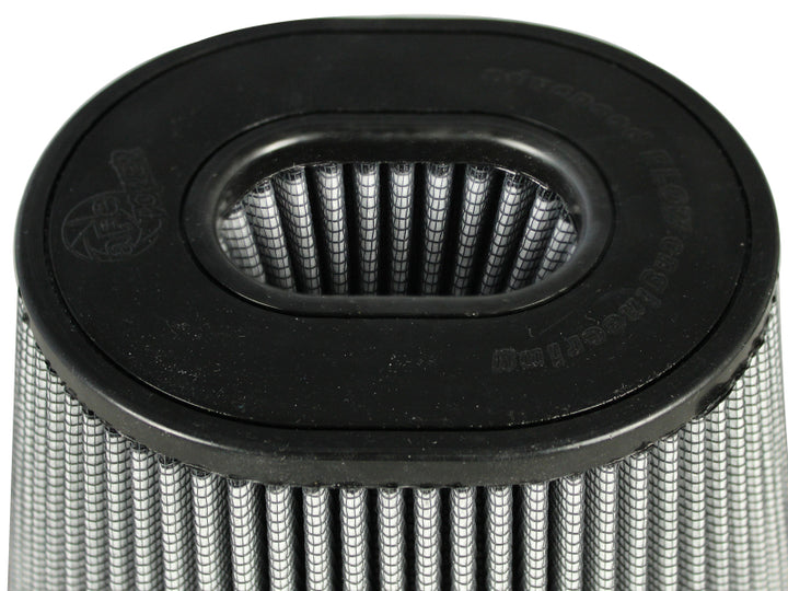 aFe MagnumFLOW Pro Dry S Air Filters 4F x (9x6-1/2)B x (6-3/4x5-1/2)T (INV) x 6-1/8 H in - Bull Strap