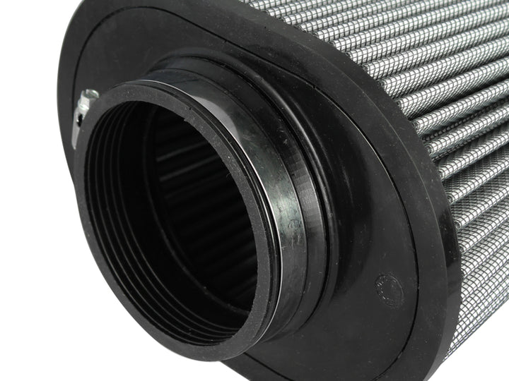 aFe MagnumFLOW Pro Dry S Air Filters 4F x (9x6-1/2)B x (6-3/4x5-1/2)T (INV) x 6-1/8 H in - Bull Strap