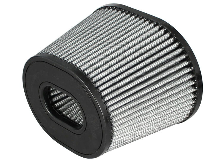 aFe MagnumFLOW Pro Dry S Air Filters 4F x (9x6-1/2)B x (6-3/4x5-1/2)T (INV) x 6-1/8 H in - Bull Strap