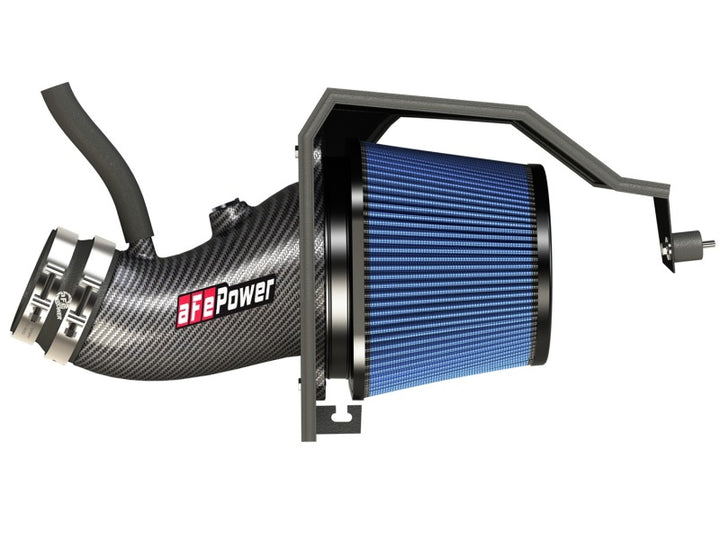 aFe MagnumFORCE Carbon Fiber Intake Stage-2 Pro 5R 11-17 Dodge Challenger/Charger SRT-8 V8 6.4L - Bull Strap