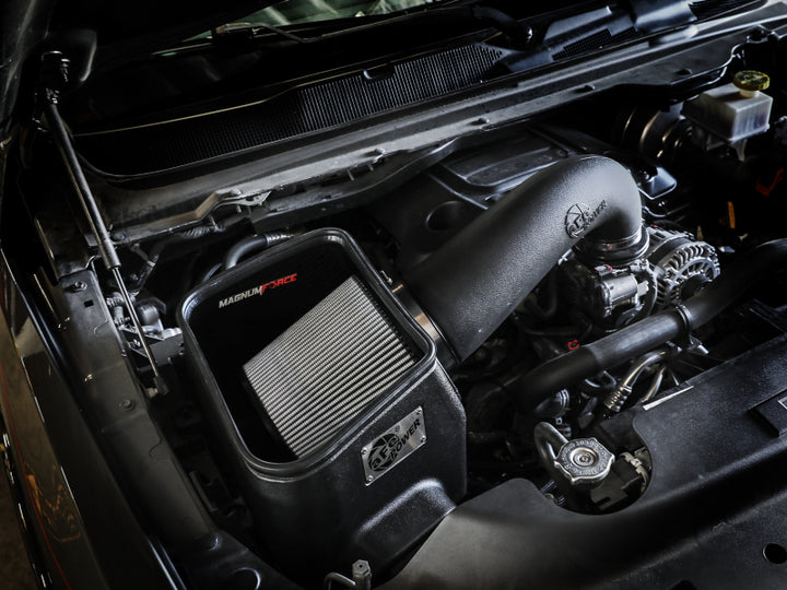 aFe MagnumFORCE Intake Stage-2 Pro DRY S 19-22 Dodge Ram 1500 V8-5.7L HEMI - Bull Strap