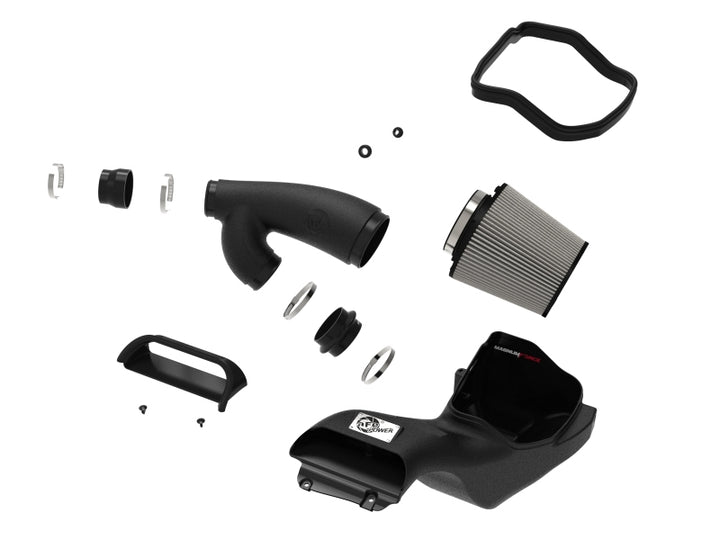 aFe MagnumFORCE Intake Stage-2 Pro DRY S 2021 Ford F-150 V6-3.5L (tt) - Bull Strap