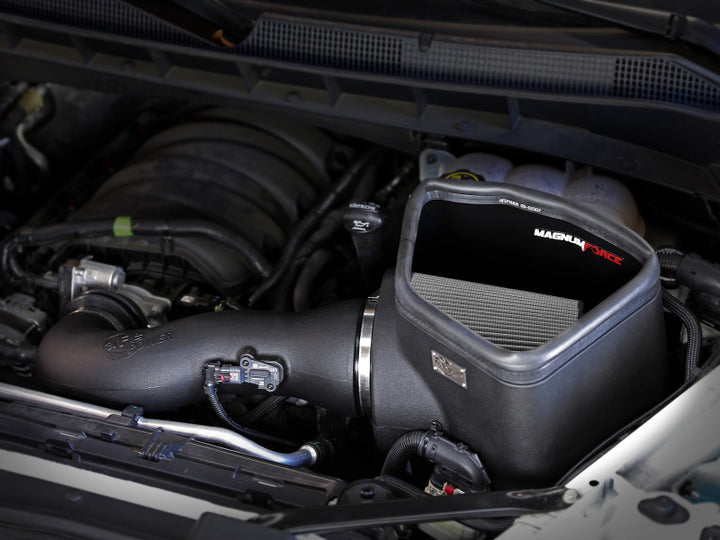 aFe MagnumFORCE Intake Stage-2 Pro Dry S 2019 GM Silverado/Sierra 1500 V8 6.2L - Bull Strap