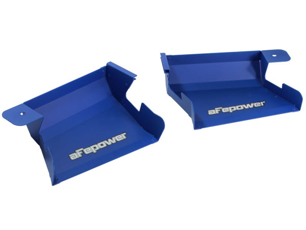 aFe MagnumFORCE Intakes Scoops AIS BMW 335i (E90/92/93) 07-13 L6-3.0L (Blue) - Bull Strap