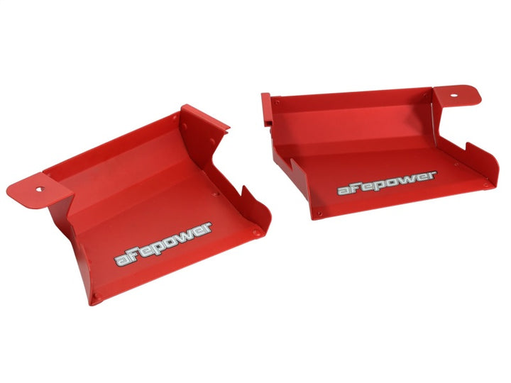 aFe MagnumFORCE Intakes Scoops AIS BMW 335i (E90/92/93) 07-13 L6-3.0L (Red) - Bull Strap
