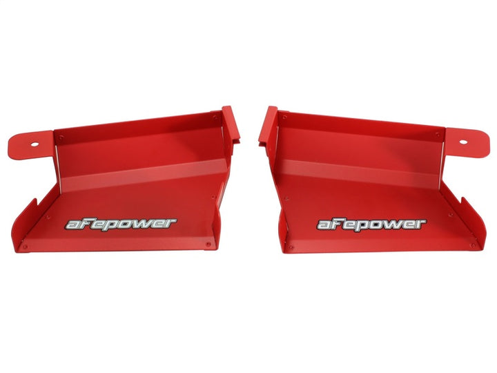aFe MagnumFORCE Intakes Scoops AIS BMW 335i (E90/92/93) 07-13 L6-3.0L (Red) - Bull Strap