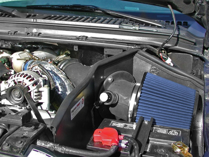 aFe MagnumFORCE Intakes Stage-2 P5R AIS P5R Ford Diesel Trucks 99-03 V8-7.3L (td) - Bull Strap