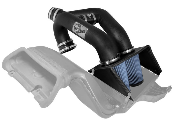 aFe MagnumFORCE Pro 5R Stage-2 XP Intake System 16 Ford F-150 EcoBoost V6-2.7L/3.5L (tt) (Blk) - Bull Strap
