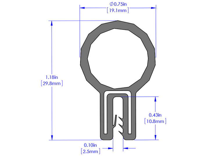 aFe MagnumFORCE Spare Parts Trim Seal Kit (1/16IN X 3/4IN) x 36IN L - Bull Strap
