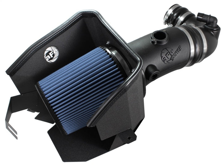 aFe MagnumFORCE Stage-2 Pro 5R Air Intake System Ford Diesel Trucks 08-10 V8-6.4L (td) - Bull Strap