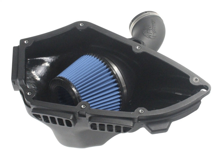 aFe MagnumForce Stage 2 Si Intake System Pro 5 R Black 06-12 BMW 3 Series E9x L6 3.0L Non-Turbo - Bull Strap
