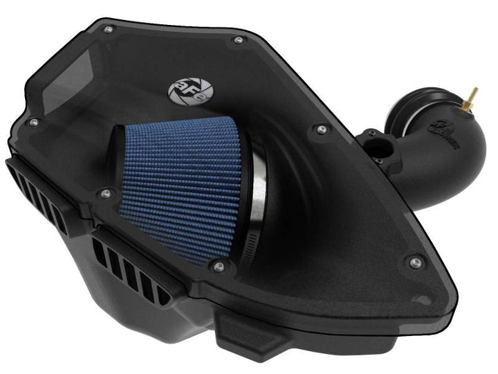 aFe MagnumForce Stage 2 Si Intake System Pro 5 R Black 06-12 BMW 3 Series E9x L6 3.0L Non-Turbo - Bull Strap