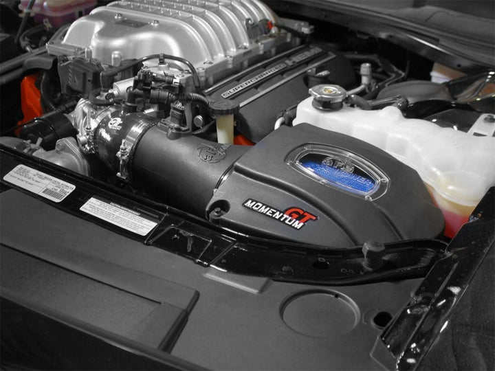 aFe Momentum Air Intake System PRO 5R w/ Extra Filter 2015 Dodge Challenger SRT Hellcat 6.2L (sc) - Bull Strap