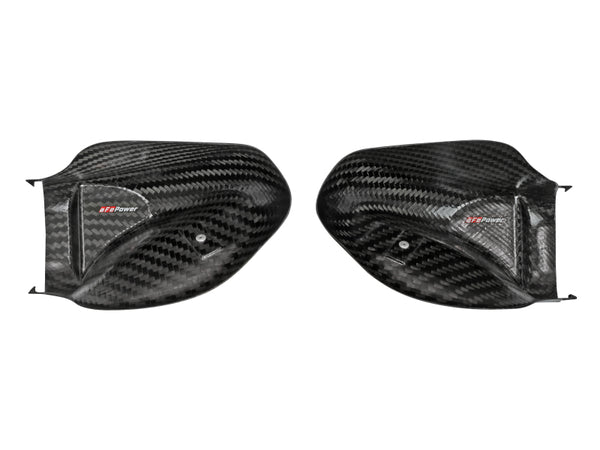 aFe Momentum Black Series Carbon Fiber Dynamic Air Scoop - BMW M5 (F90) 18-19 - Bull Strap