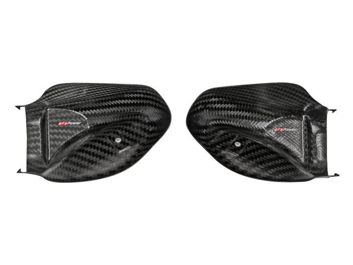 aFe Momentum Black Series Carbon Fiber Dynamic Air Scoop - BMW M5 (F90) 18-19 - Bull Strap