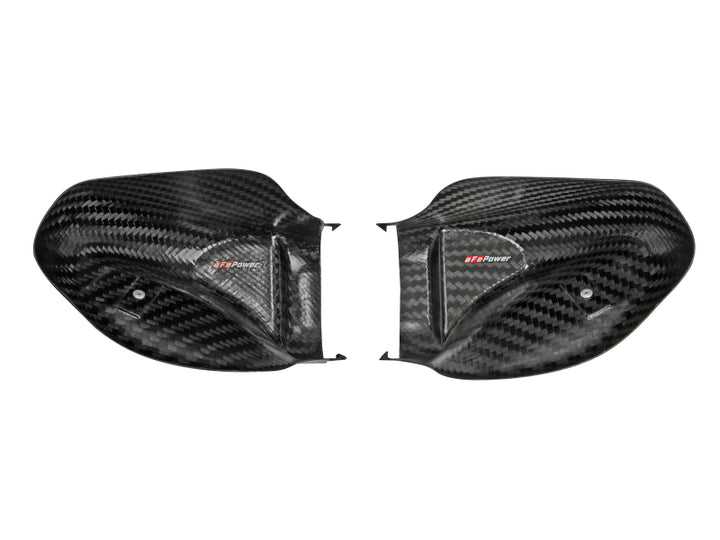 aFe Momentum Black Series Carbon Fiber Dynamic Air Scoop - BMW M5 (F90) 18-19 - Bull Strap